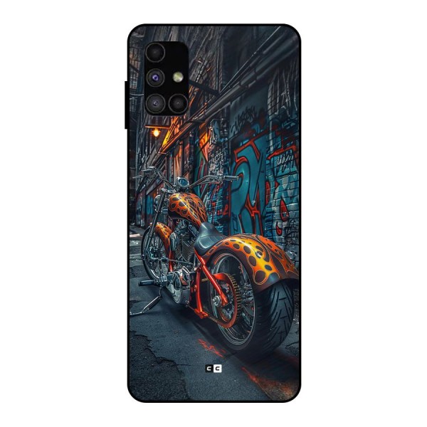 Orange Fatbike Metal Back Case for Galaxy M51