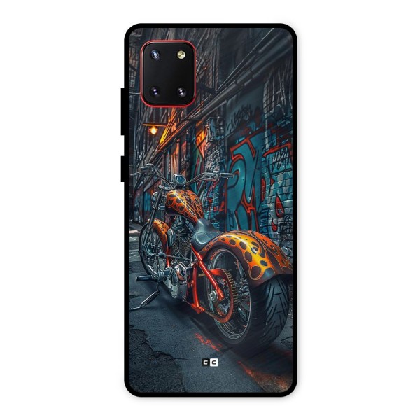 Orange Fatbike Metal Back Case for Galaxy Note 10 Lite