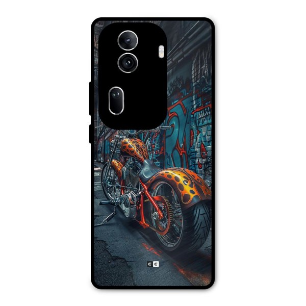 Orange Fatbike Metal Back Case for Oppo Reno11 Pro 5G