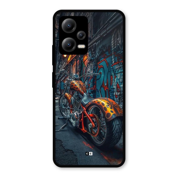 Orange Fatbike Metal Back Case for Poco X5