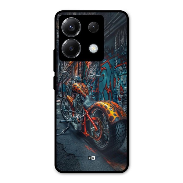 Orange Fatbike Metal Back Case for Poco X6