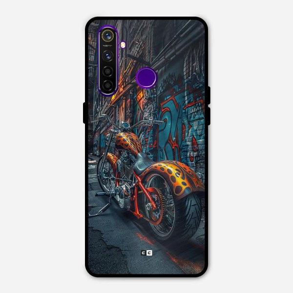 Orange Fatbike Metal Back Case for Realme 5 Pro