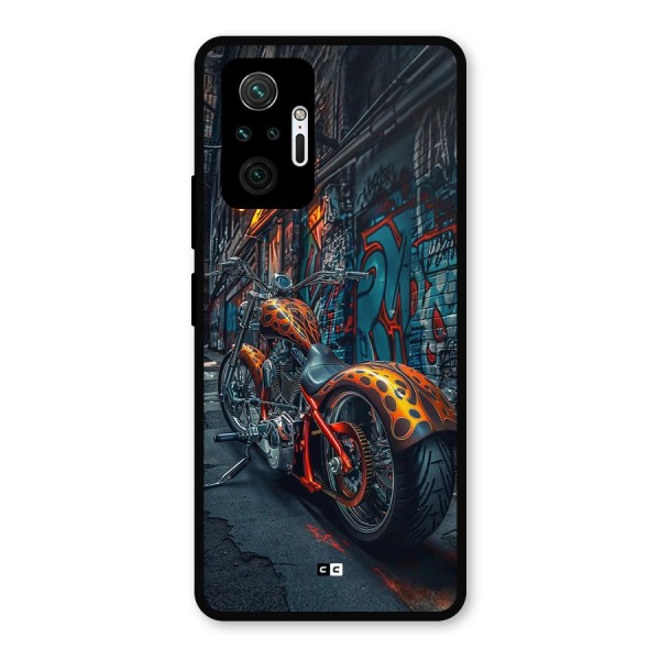 Orange Fatbike Metal Back Case for Redmi Note 10 Pro Max