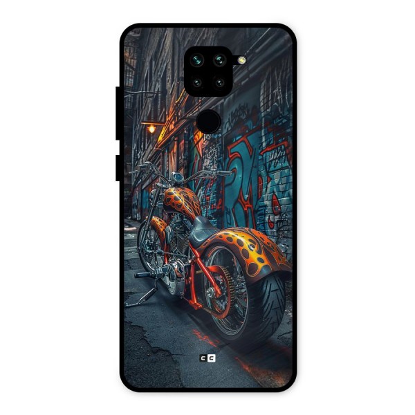 Orange Fatbike Metal Back Case for Redmi Note 9
