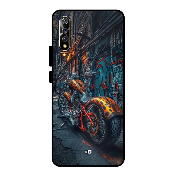 Orange Fatbike Metal Back Case for Vivo S1