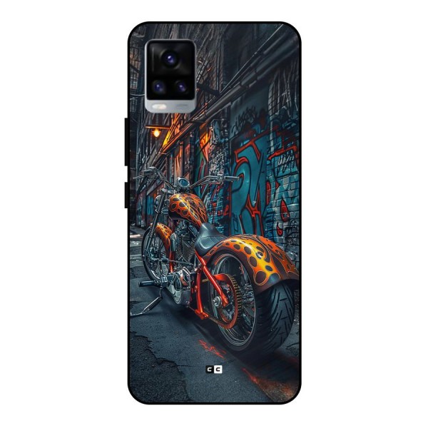 Orange Fatbike Metal Back Case for Vivo V20