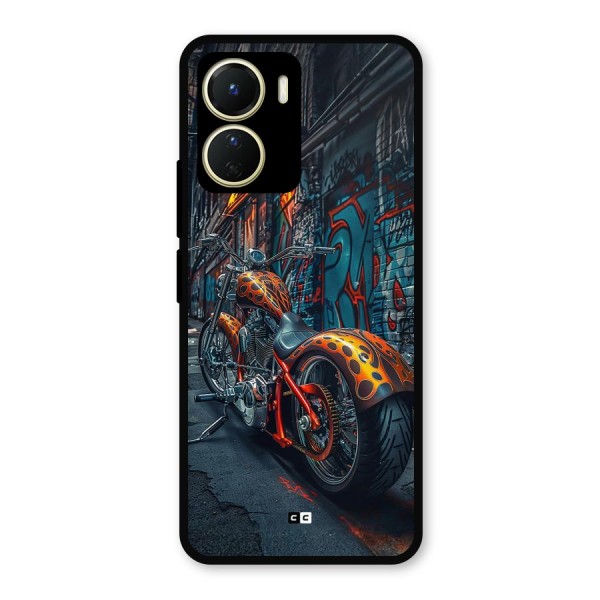 Orange Fatbike Metal Back Case for Vivo Y16