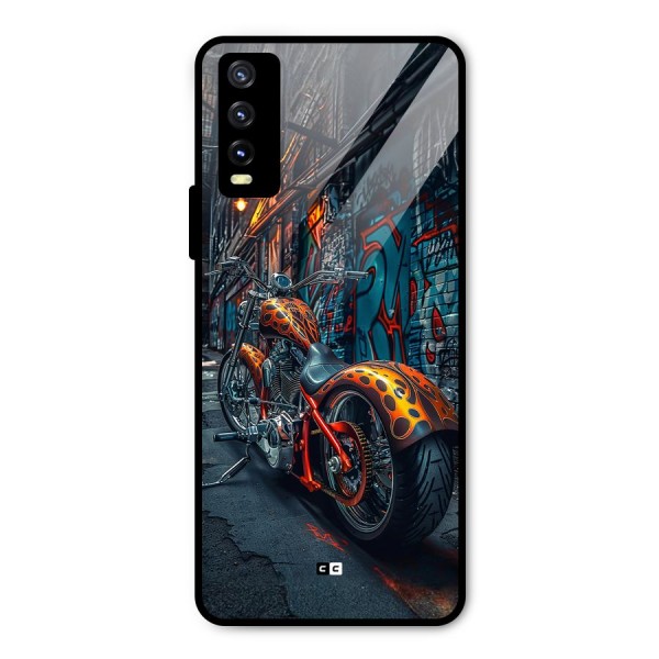 Orange Fatbike Metal Back Case for Vivo Y20t