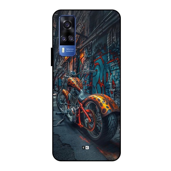 Orange Fatbike Metal Back Case for Vivo Y51