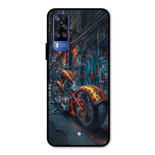 Orange Fatbike Metal Back Case for Vivo Y51A