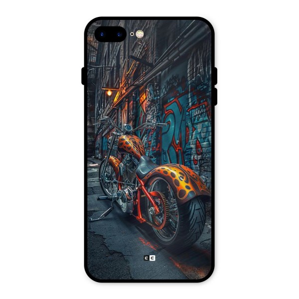 Orange Fatbike Metal Back Case for iPhone 7 Plus