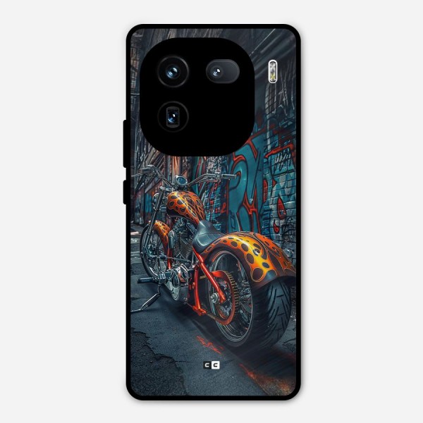 Orange Fatbike Metal Back Case for iQOO 12