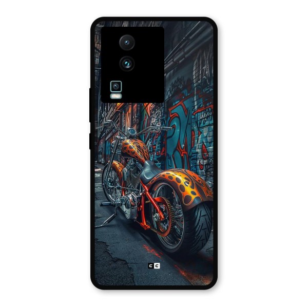 Orange Fatbike Metal Back Case for iQOO Neo 7