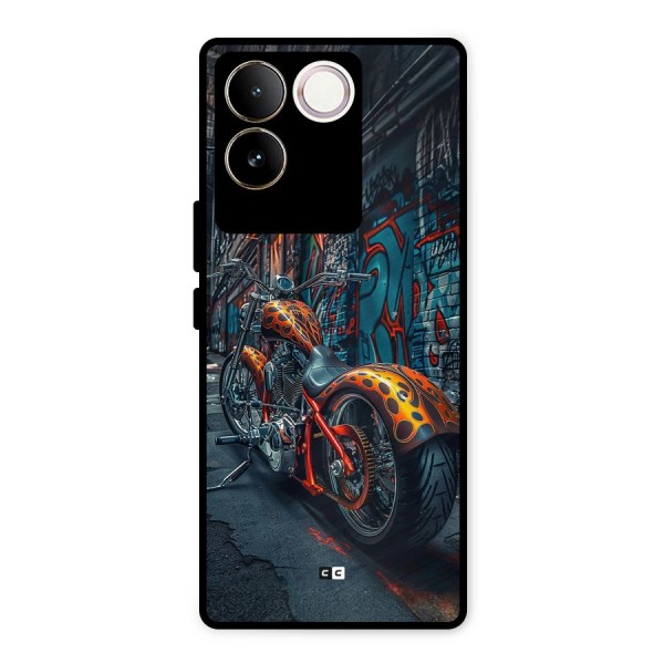 Orange Fatbike Metal Back Case for iQOO Z7 Pro