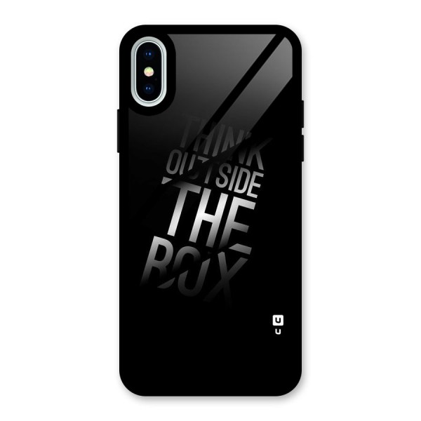 Outside The Box Thinking Glass Back Case for iPhone XS