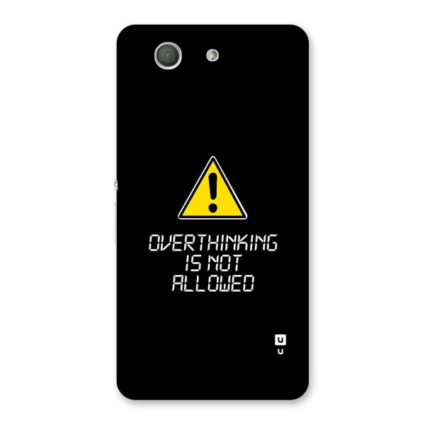Over Thinking Back Case for Xperia Z3 Compact