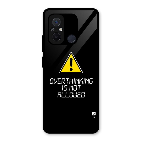 Over Thinking Glass Back Case for Redmi 12C