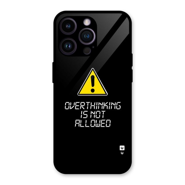 Over Thinking Glass Back Case for iPhone 14 Pro Max
