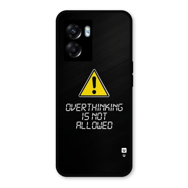 Over Thinking Metal Back Case for Realme Narzo 50 5G
