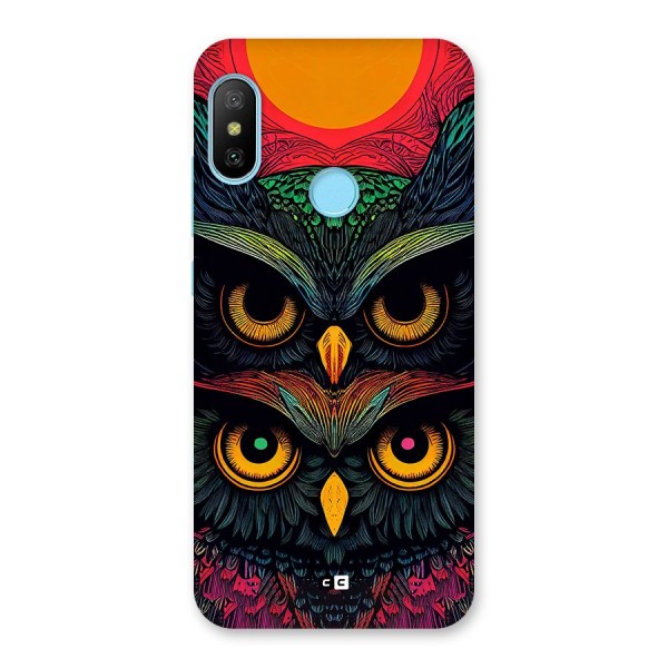 Owl Soul Art Illustration Back Case for Redmi 6 Pro