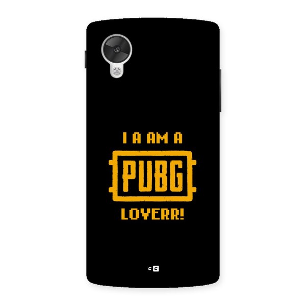PUBG Lover Back Case for Google Nexus 5
