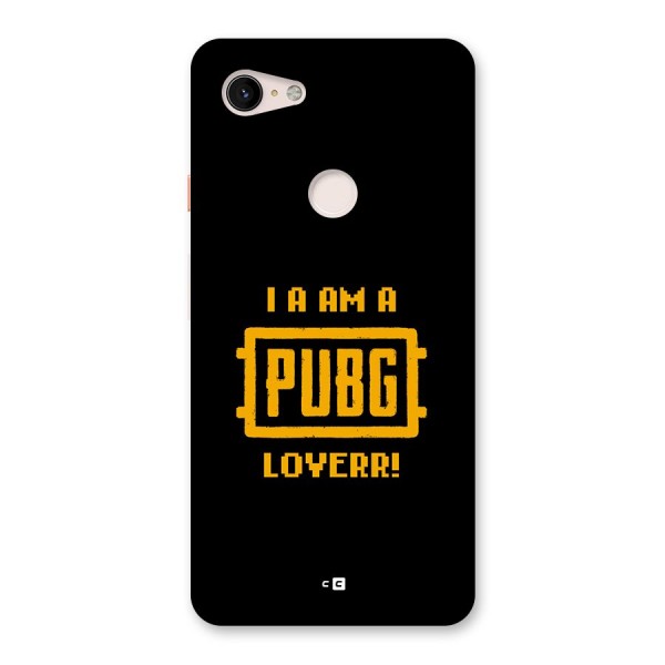 PUBG Lover Back Case for Google Pixel 3 XL