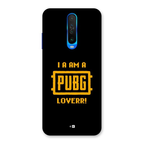 PUBG Lover Back Case for Poco X2