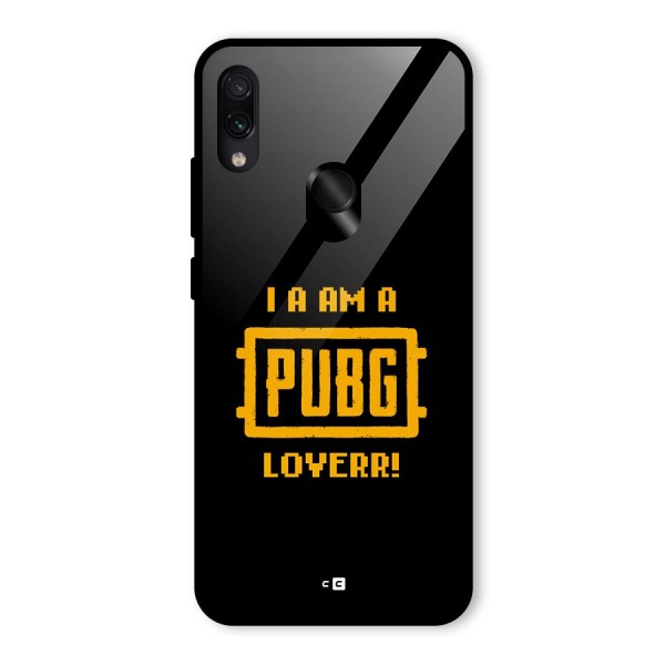 PUBG Lover Glass Back Case for Redmi Note 7S