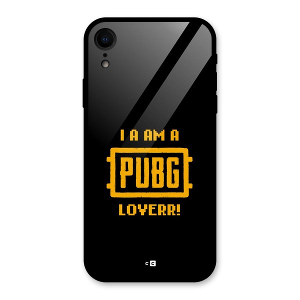 PUBG Lover Glass Back Case for iPhone XR