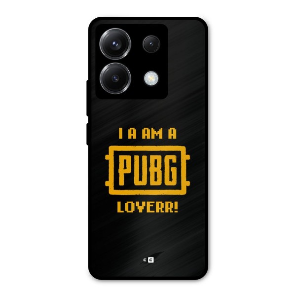 PUBG Lover Metal Back Case for Poco X6
