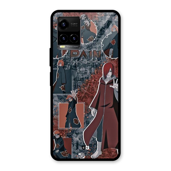 Pain Group Glass Back Case for Vivo Y33s