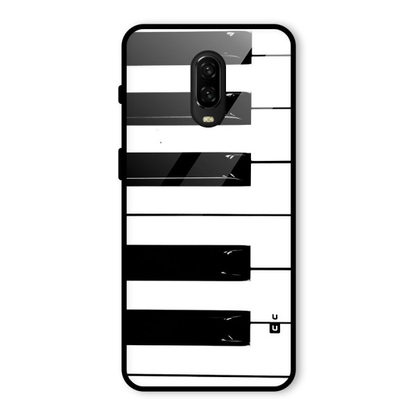 Paino Keys Printed Classy Glass Back Case for OnePlus 6T