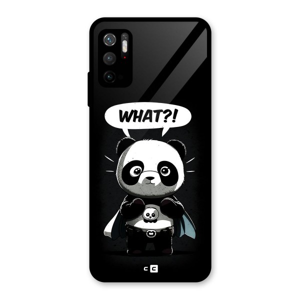 Panda What Confused Glass Back Case for Poco M3 Pro 5G