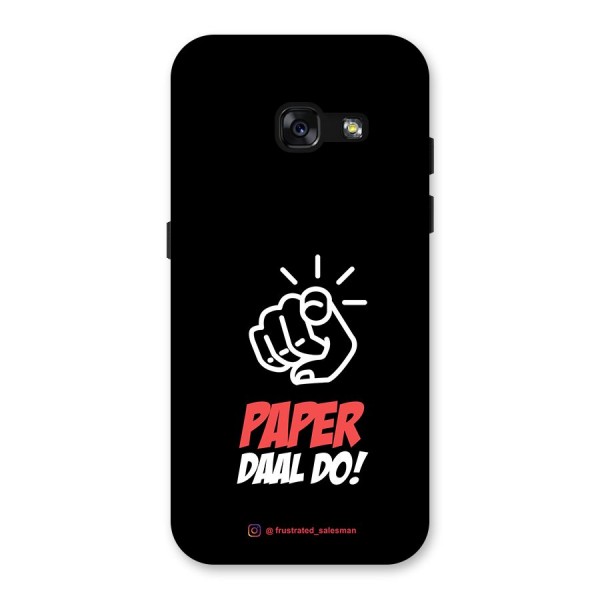 Paper Daal Do Black Back Case for Galaxy A3 (2017)
