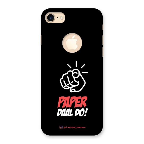 Paper Daal Do Black Back Case for iPhone 7 Logo Cut