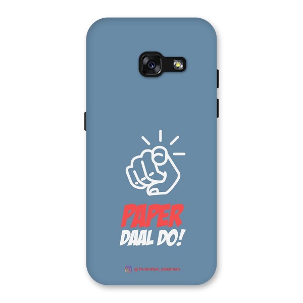 Paper Daal Do SteelBlue Back Case for Galaxy A3 (2017)