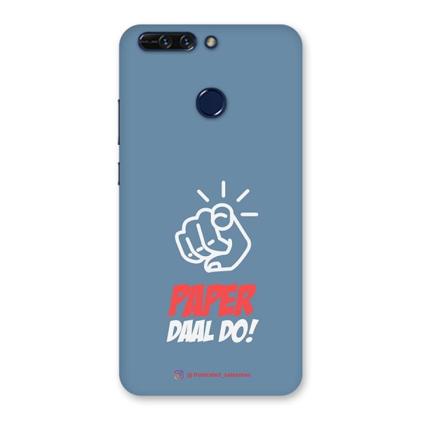 Paper Daal Do SteelBlue Back Case for Honor 8 Pro