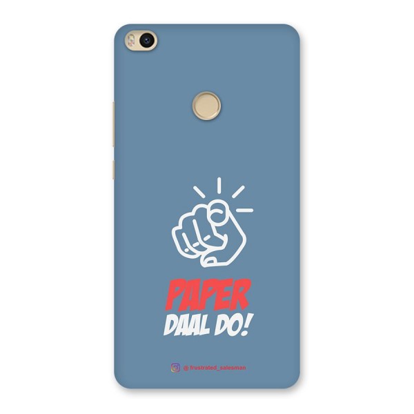 Paper Daal Do SteelBlue Back Case for Mi Max 2