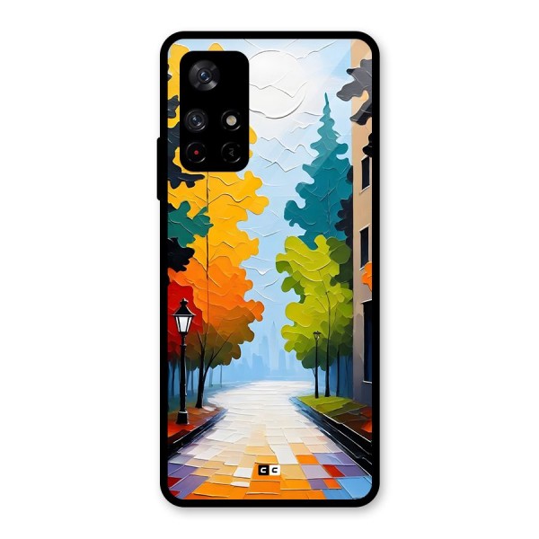Paper Street Glass Back Case for Redmi Note 11T 5G