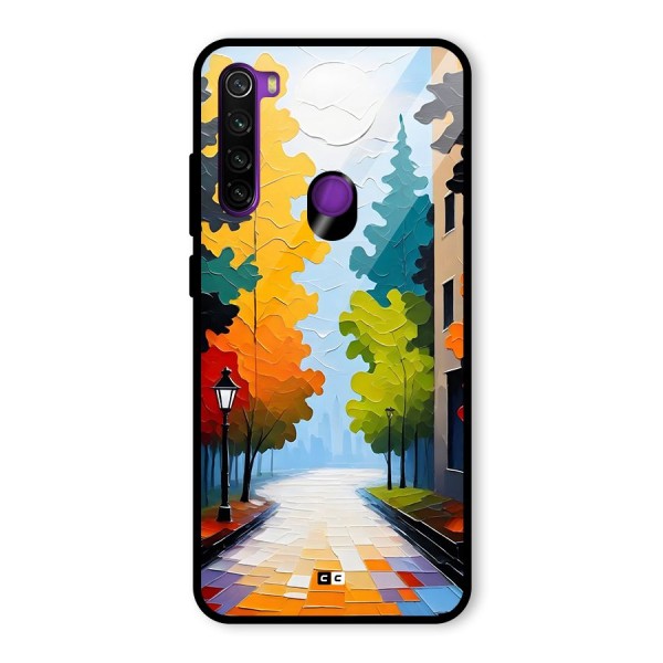 Paper Street Glass Back Case for Redmi Note 8
