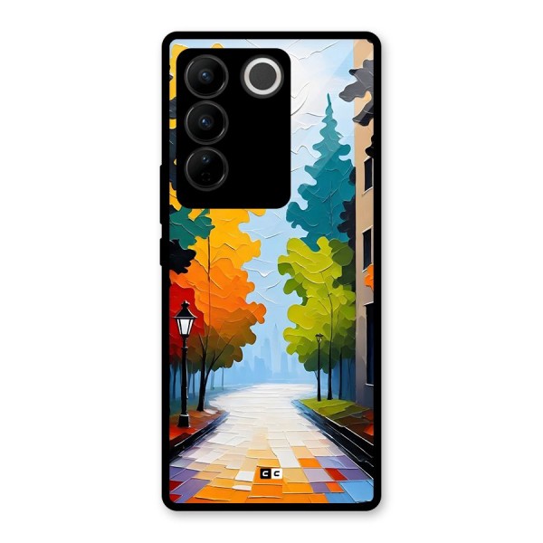 Paper Street Glass Back Case for Vivo V27