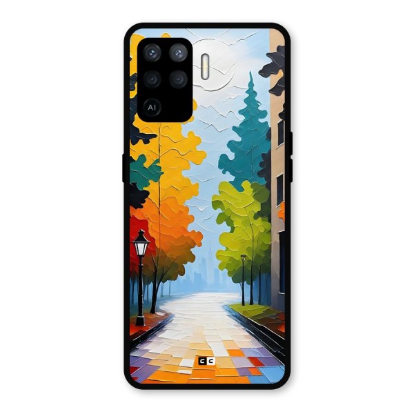 Paper Street Metal Back Case for Oppo F19 Pro