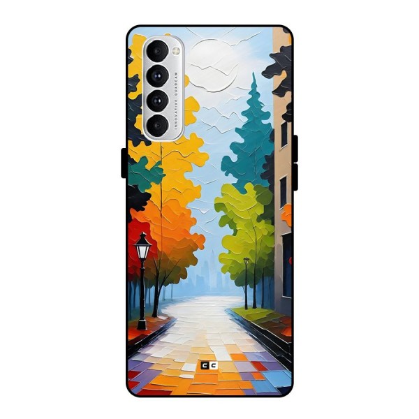 Paper Street Metal Back Case for Oppo Reno4 Pro