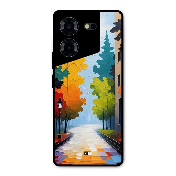 Paper Street Metal Back Case for Tecno Pova 5 Pro 5G