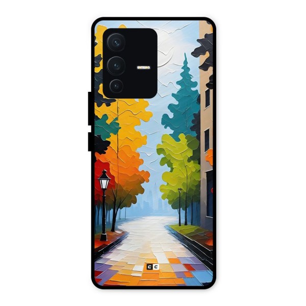 Paper Street Metal Back Case for Vivo V23 5G