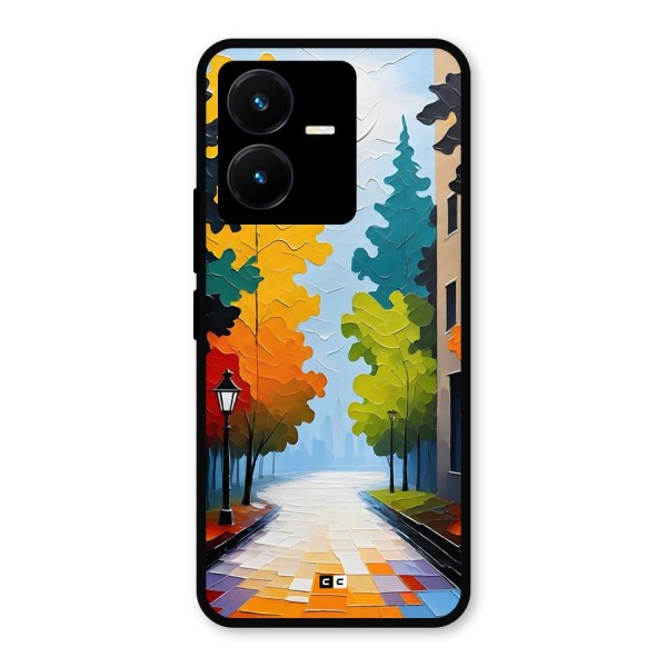 Paper Street Metal Back Case for Vivo Y22