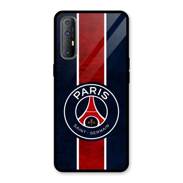 Paris Saint Germain Football Club Glass Back Case for Oppo Reno3 Pro