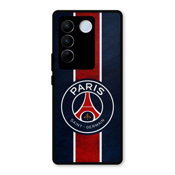 Paris Saint Germain Football Club Metal Back Case for Vivo V27 Pro
