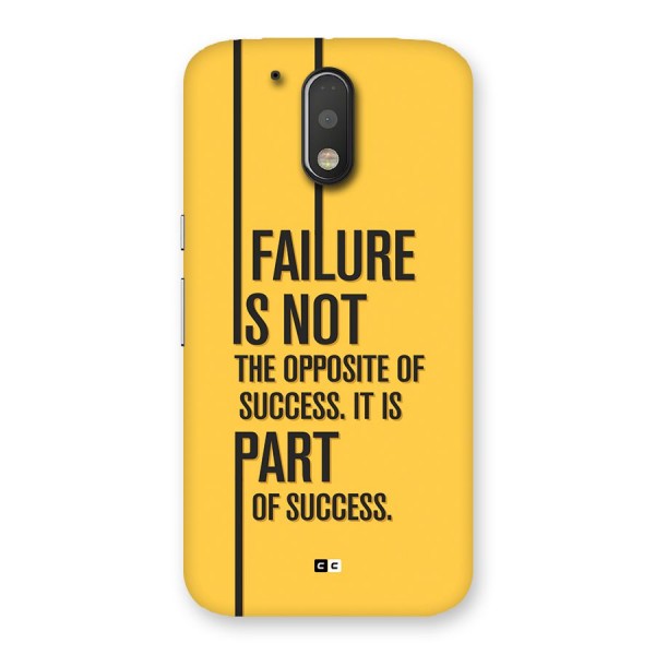 Part Of Success Back Case for Moto G4 Plus