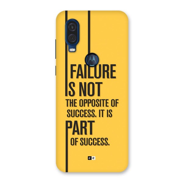 Part Of Success Back Case for Motorola One Vision